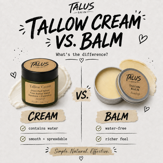 Tallow Cream vs. Tallow Balm: What’s the Difference?